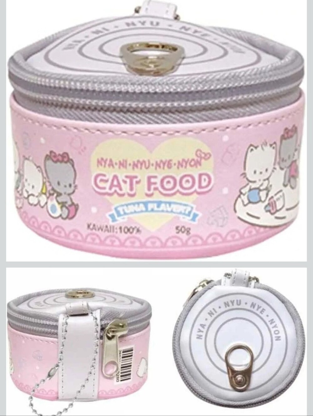 Japan Only Sanrio Characters Cat Food Mini Can Pouch Pink Kawaii